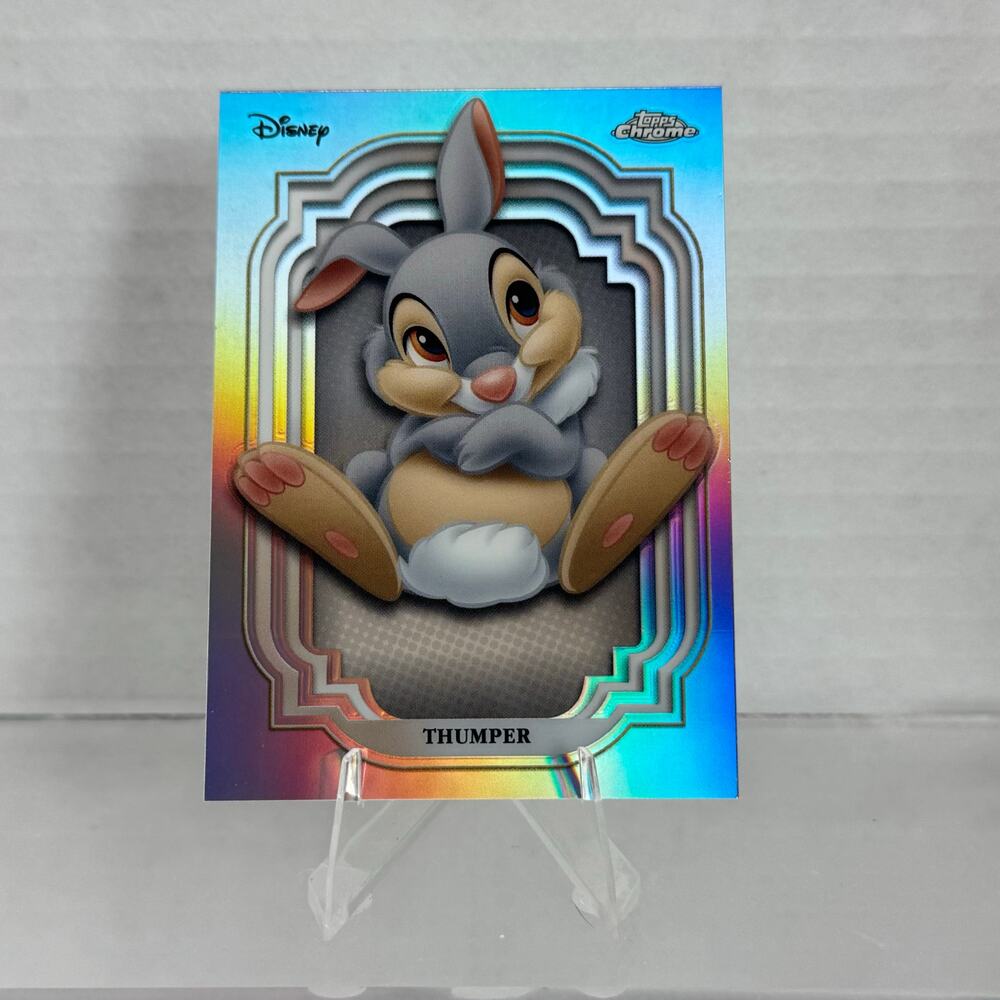 Disney Topps Chrome 2024 Thumper Bambi Movie Refractor Collection